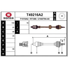 T49216A2 EAI Привідний вал
