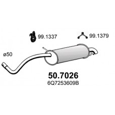 50.7026 ASSO Глушник вихлопних газів кінцевий
