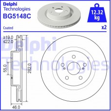 BG5148C DELPHI Гальмівний диск