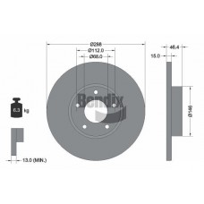 BDS1805HC BENDIX Braking Гальмівний диск