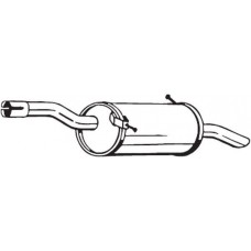 135-135 BOSAL Глушник вихлопних газів кінцевий