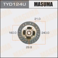 TYD124U MASUMA Диск зчеплення