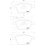 PA-0909AF JAPANPARTS Комплект гальмівних колодок дисковий гальм
