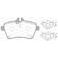 BPA1144.00 OPEN PARTS Комплект гальмівних колодок дисковий гальм
