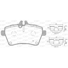 BPA1144.00 OPEN PARTS Комплект гальмівних колодок дисковий гальм
