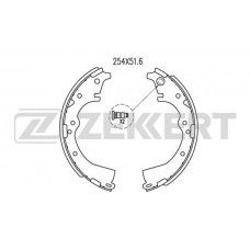 BK-4120 ZEKKERT Комплект гальмівних колодок