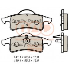 704-10045 IAP QUALITY PARTS Комплект гальмівних колодок дисковий гальм