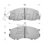 FK2026 KAISHIN Комплект гальмівних колодок дисковий гальм