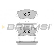 BP3766 BREMSI Комплект гальмівних колодок дисковий гальм