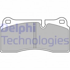 LP2448 DELPHI Комплект гальмівних колодок дисковий гальм