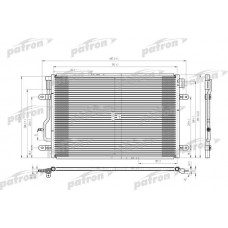 PRS3622 PATRON Конденсатор кондиціонера