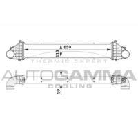105115 AUTOGAMMA Интеркулер