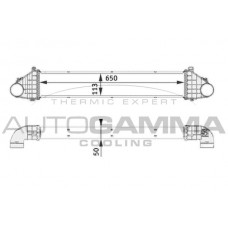 105115 AUTOGAMMA Интеркулер