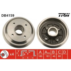 DB4159 TRW Гальмівний барабан