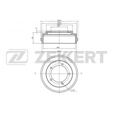 BS-5463 ZEKKERT Гальмівний барабан