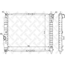 10-25341-SX STELLOX Радіатор охолодження двигуна