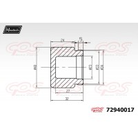 72940017 MAXTECH Поршень корпус скоби гальма