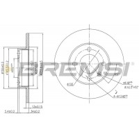 CD6205S BREMSI Гальмівний диск