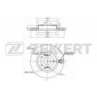 BS-6175 ZEKKERT Гальмівний диск