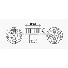 BW8570 AVA QUALITY COOLING Вентилятор салону