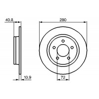 0 986 479 181 BOSCH Гальмівний диск