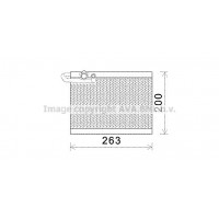 PEV351 AVA QUALITY COOLING Випарник кондиціонера