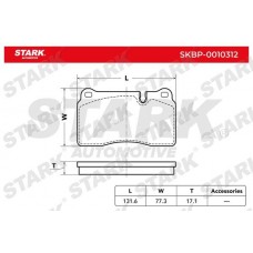 SKBP-0010312 Stark Комплект гальмівних колодок дисковий гальм