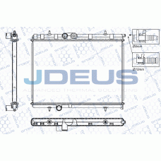 RA0210310 JDEUS Радіатор охолодження двигуна