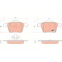 GDB1566 TRW Комплект гальмівних колодок дисковий гальм