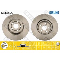 6044455 GIRLING Гальмівний диск