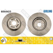 6044455 GIRLING Гальмівний диск