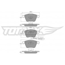 TX 17-11 TOMEX Brakes КомплеК т гальмівних колодок, дискове гальмо