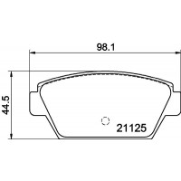 MDB1313 MINTEX Комплект гальмівних колодок дисковий гальм