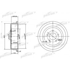 PDR1482 PATRON Гальмівний барабан