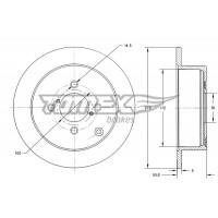 TX 72-06 TOMEX Brakes Гальмівний диск