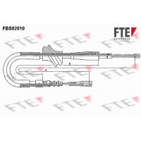 FBS02010 FTE Тросик, cтояночный тормоз