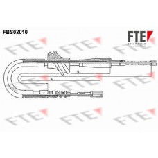 FBS02010 FTE Тросик, cтояночный тормоз