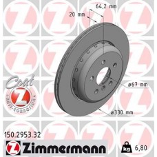 150.2953.32 ZIMMERMANN Гальмівний диск