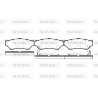 P2893.12 WOKING Комплект гальмівних колодок дисковий гальм