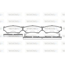 P2893.12 WOKING Комплект гальмівних колодок дисковий гальм