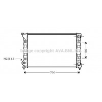 VN2072 AVA QUALITY COOLING Радіатор охолодження двигуна