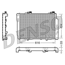 DRM17070 DENSO Радіатор охолодження двигуна