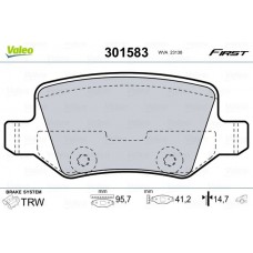 301583 VALEO Комплект гальмівних колодок дисковий гальм