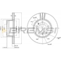 CD6211V BREMSI Гальмівний диск