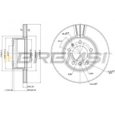CD6211V BREMSI Гальмівний диск