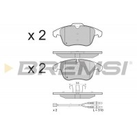 BP3487 BREMSI Комплект гальмівних колодок дисковий гальм
