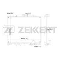 MK-1218 ZEKKERT Радіатор охолодження двигуна