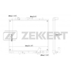 MK-1218 ZEKKERT Радіатор охолодження двигуна