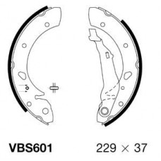 VBS601 MOTAQUIP Комплект гальмівних колодок
