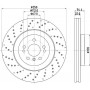 8DD 355 122-541 HELLA PAGID Гальмівний диск
